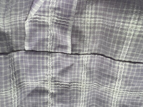 50s Lavender Plaid Dress - image 11