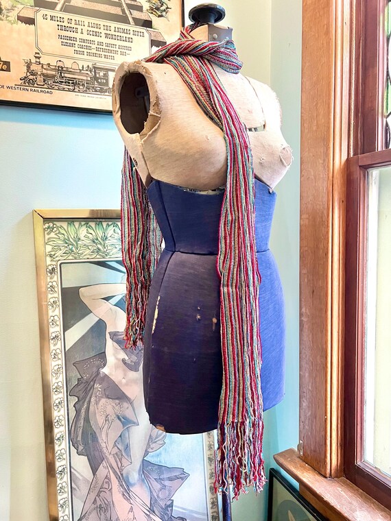 Y2K Colorful Mesh Shawl Scarf - image 2