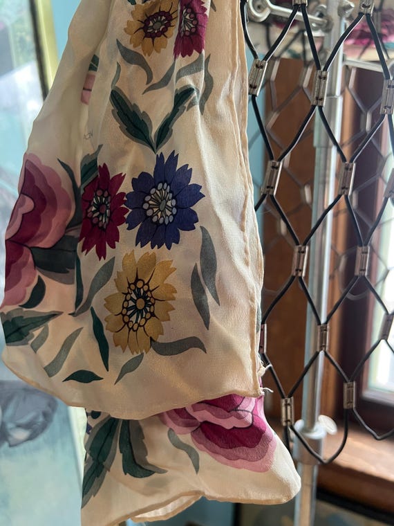 Albert Nippon Rectangular Silk Scarf - image 6