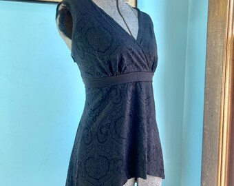 Haut babydoll noir Whimsigoth de l'an 2000