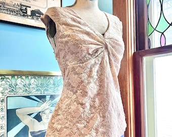 90s Rampage Cream Lace Babydoll Fairy Top