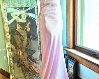 Y2K 90s Pink Prom or Formal Dress Size S