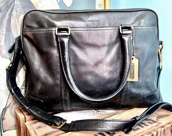 Vintage Coach Metropolitan Briefcase Black 1990s - Etsy