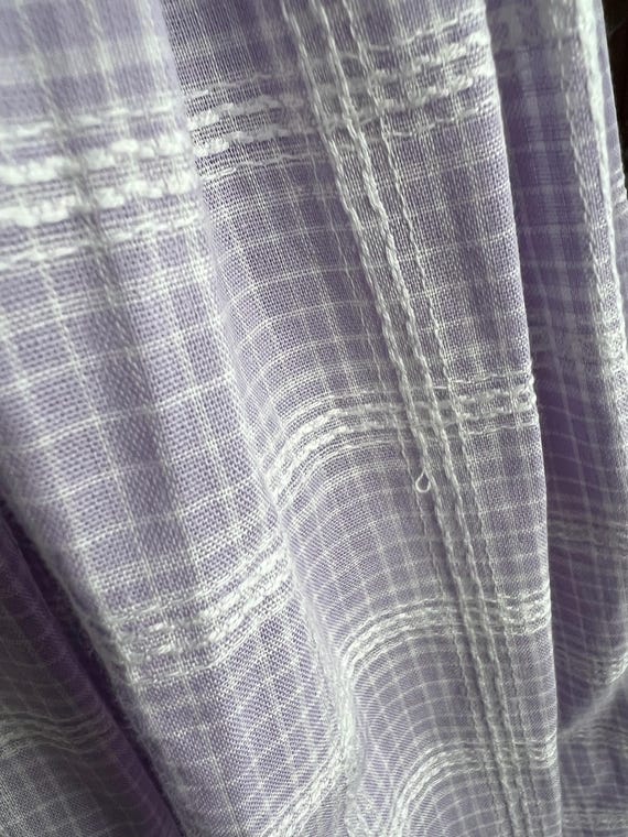 50s Lavender Plaid Dress - image 6