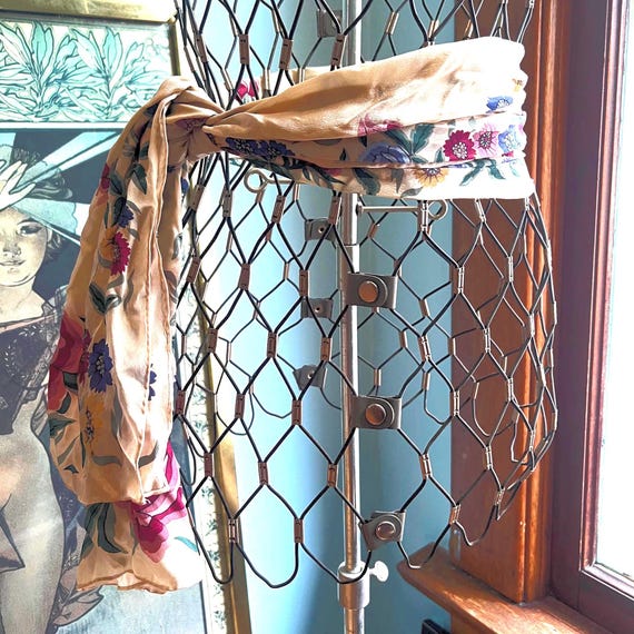 Albert Nippon Rectangular Silk Scarf - image 1