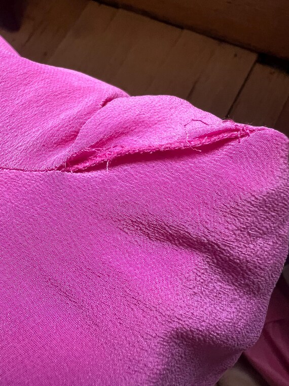 Pink Silk Button Down Shirt - image 8