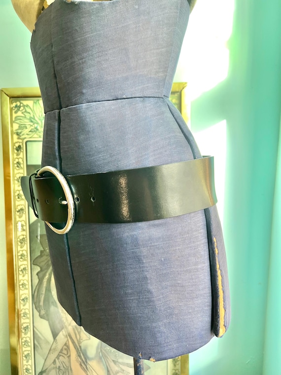 Y2K Wide Black Belt