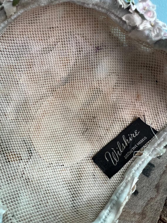 40s 50s Floral Capulet Hat - image 5