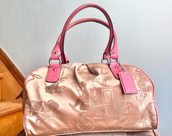Vintage Y2K Coach Monogram Signature Shoulder Hobo Leather Bag - Etsy