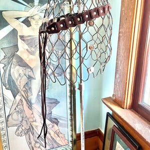 Brown Tassel Tie Belt