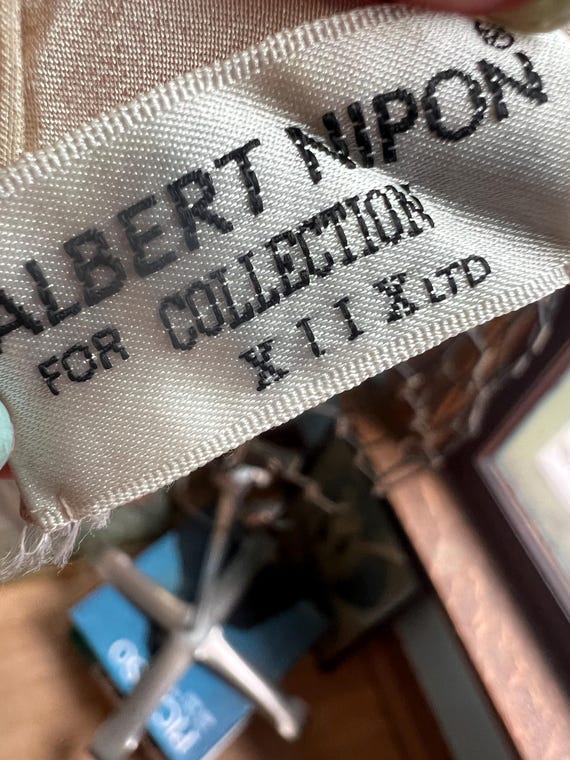 Albert Nippon Rectangular Silk Scarf - image 4