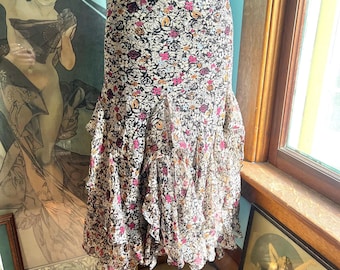 Silk Floral Ralph Lauren Skirt