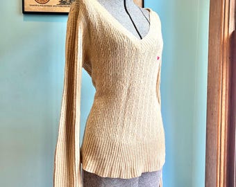 Y2K Yellow Aeropostale Henley Sweater