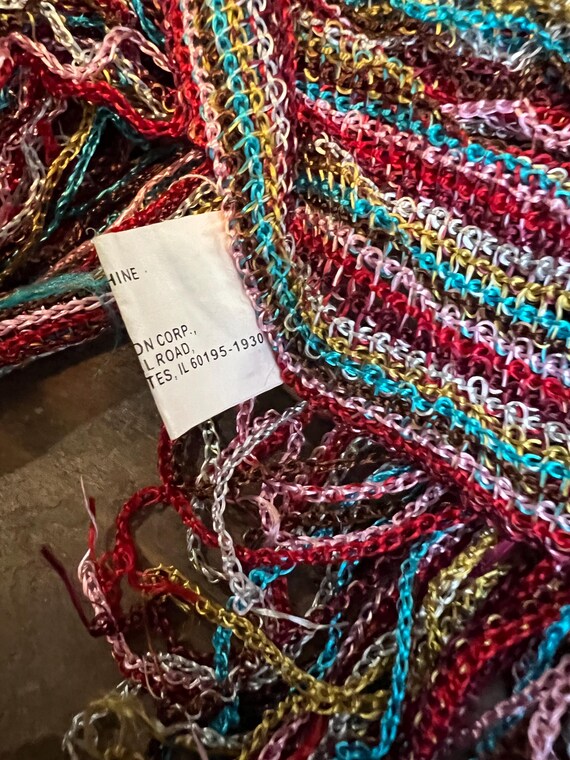 Y2K Colorful Mesh Shawl Scarf - image 6