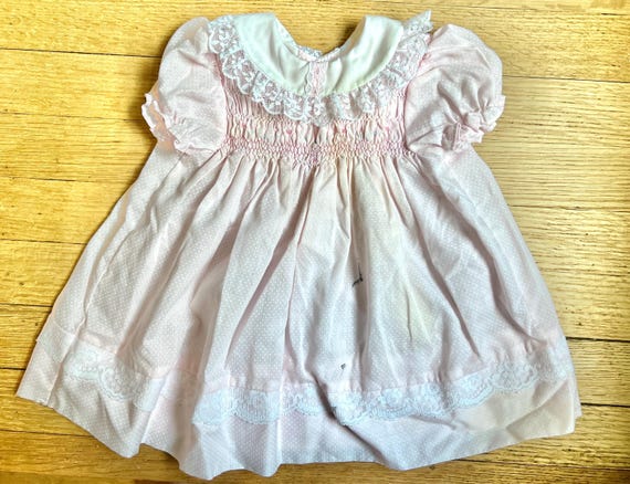 80s Pink Baby Girl Dress
