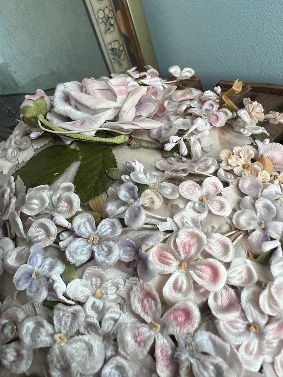 40s 50s Floral Capulet Hat - image 4