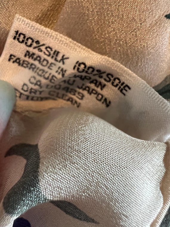 Albert Nippon Rectangular Silk Scarf - image 5