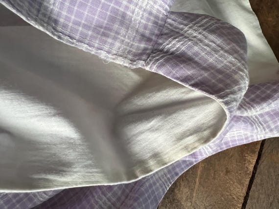 50s Lavender Plaid Dress - image 12