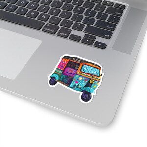 Pakistan Truck Art Sticker: Auto Rickshaw, Urdu Calligraphy Decal image 3