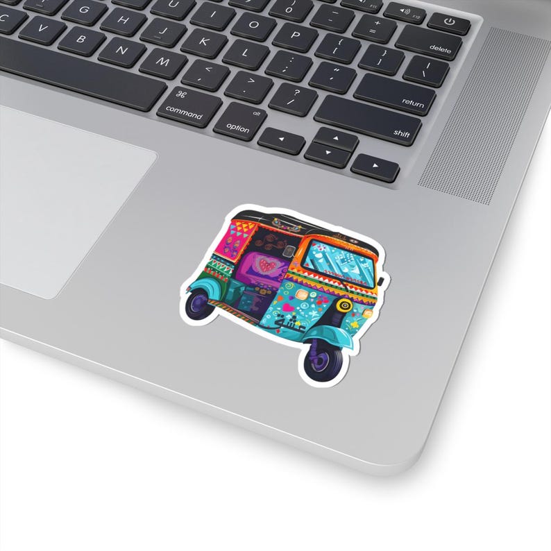 Pakistan Truck Art Sticker: Auto Rickshaw, Urdu Calligraphy Decal image 3