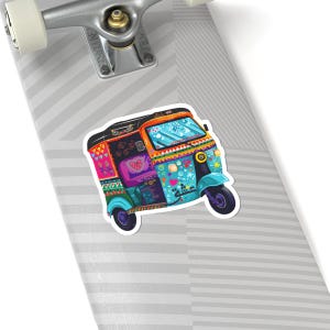 Pakistan Truck Art Sticker: Auto Rickshaw, Urdu Calligraphy Decal image 6