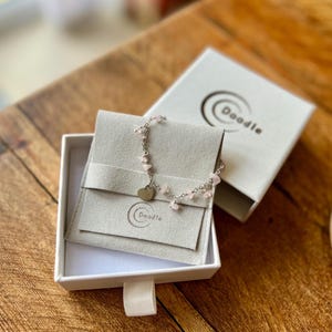 Delicate Rose Quartz Bracelet with Silver Chain