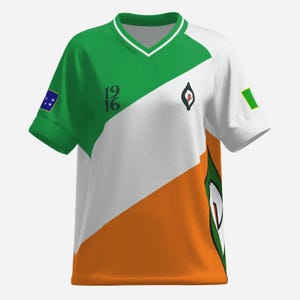 Womens V Neck Pearl Mesh Jersey Easter Lily 1916