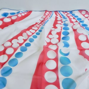 Vintage Scarf 60s Dot Chiffon