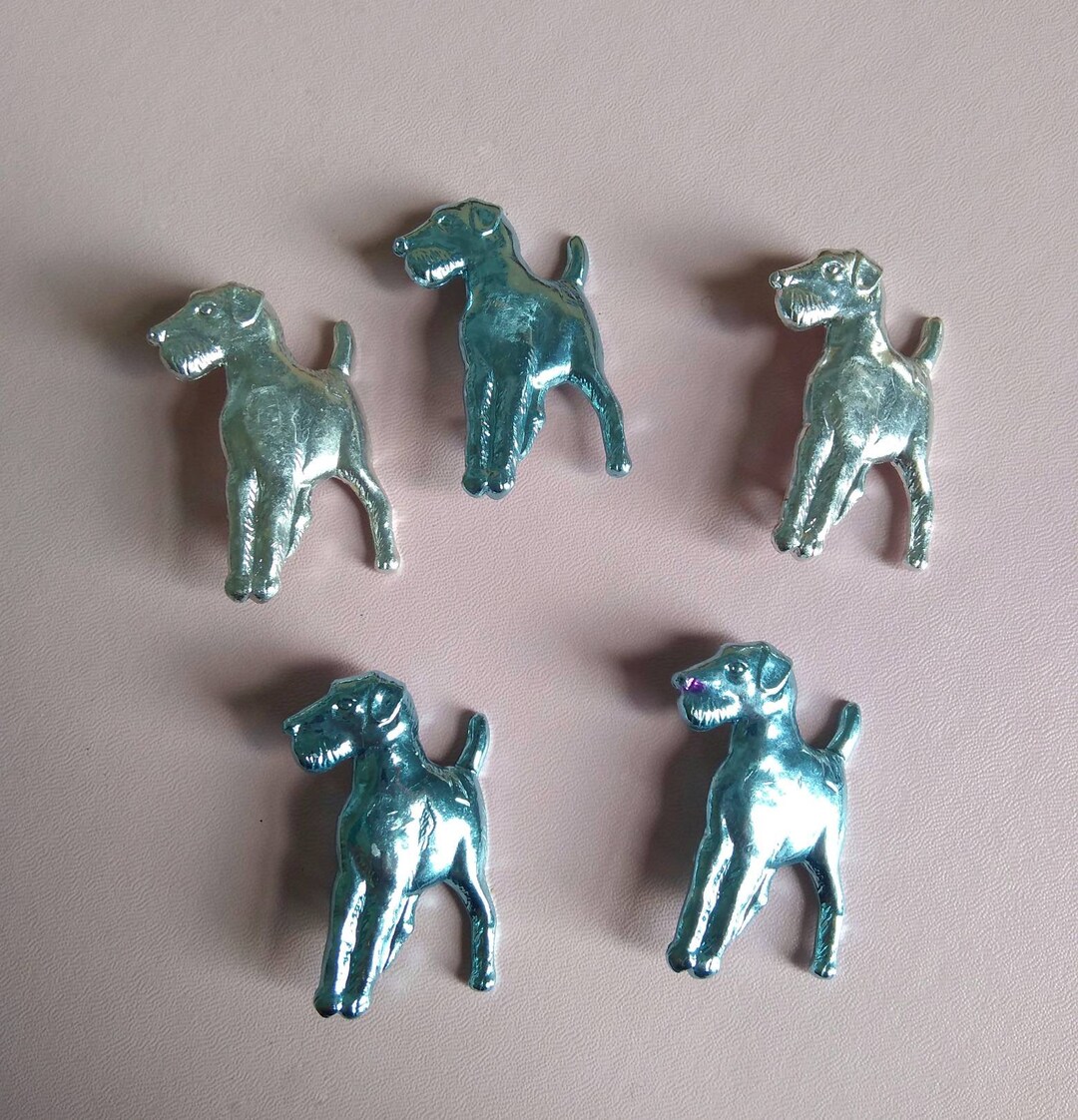 Broche Vintage Bouledogue Français Argenté - Années 50, Signée M CBE, Très Bon État