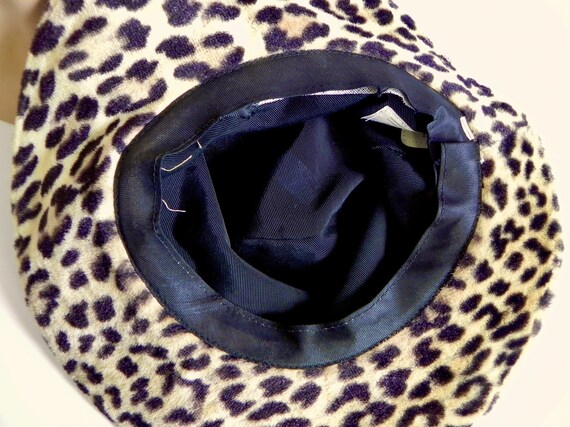 Vintage 60s Leopard Hat - Groovy Faux Fur - image 9