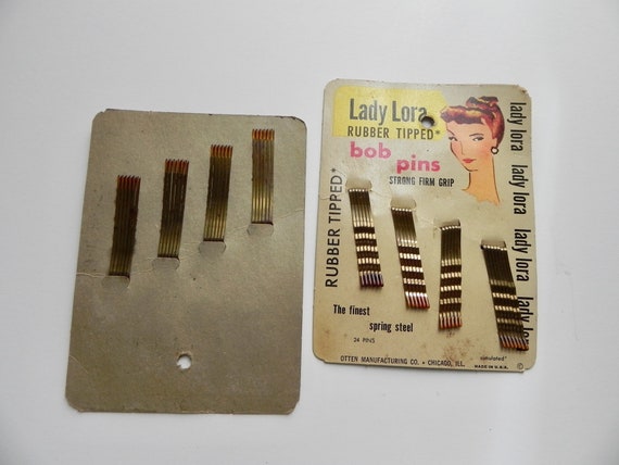 Vintage 50s Bobbie Pins - Lady Lora Hair Bob Pins… - image 3