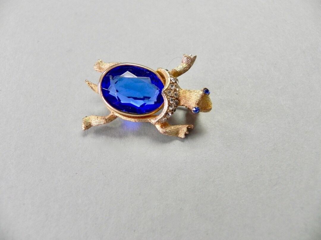Broche Bijou Vintage En Forme De Tortue - État Très Bon - Idéal Petit Cadeau