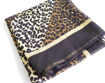 Vintage Scarf Leopard Print