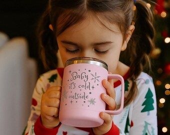Winter Mug, Cocoa Mug, Baby It's Cold Outside, Engraved Mug, Coffee Mug