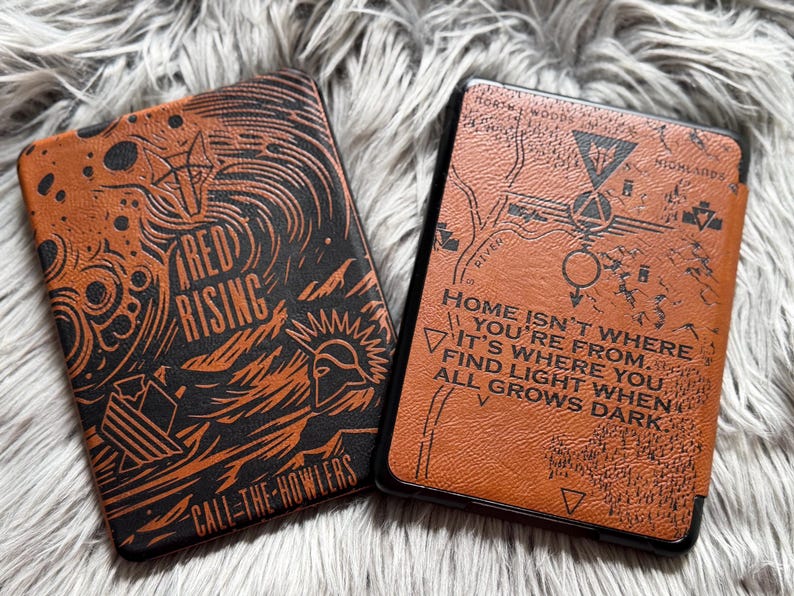 Custom Red Rising Engraved Kindle Paperwhite Reader Case Fits 6.8” and ...