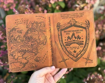 Custom Bridgeburners Engraved Kindle Paperwhite Reader Case fits 6.8” and 7” device