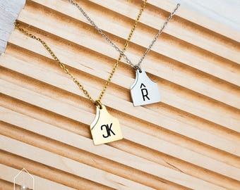 Custom Cattle Brand or Name Personalized Tag Necklace Gift