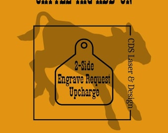 BACK Side Engrave Request for Cattle Tags