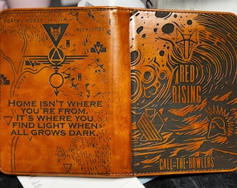 Custom Red Rising Engraved Kindle 11th Generation Paperwhite Reader Case fits 6” device