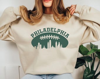 Philadelphia Football Sweatshirt  Philly Game Day Hoodie Football Fan Crewneck Sunday Football Philadelphia Fan Shirt