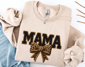 Valentines Mom Sweatshirt, Mama Heart Crewneck, Mom Love Sweater, Cute Women's Cupid Pullover, Trendy Mama Shirt,Faux Yarn V-Day Sweatshirt