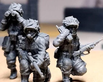 28mm ww2 us paratroopers command group 1
