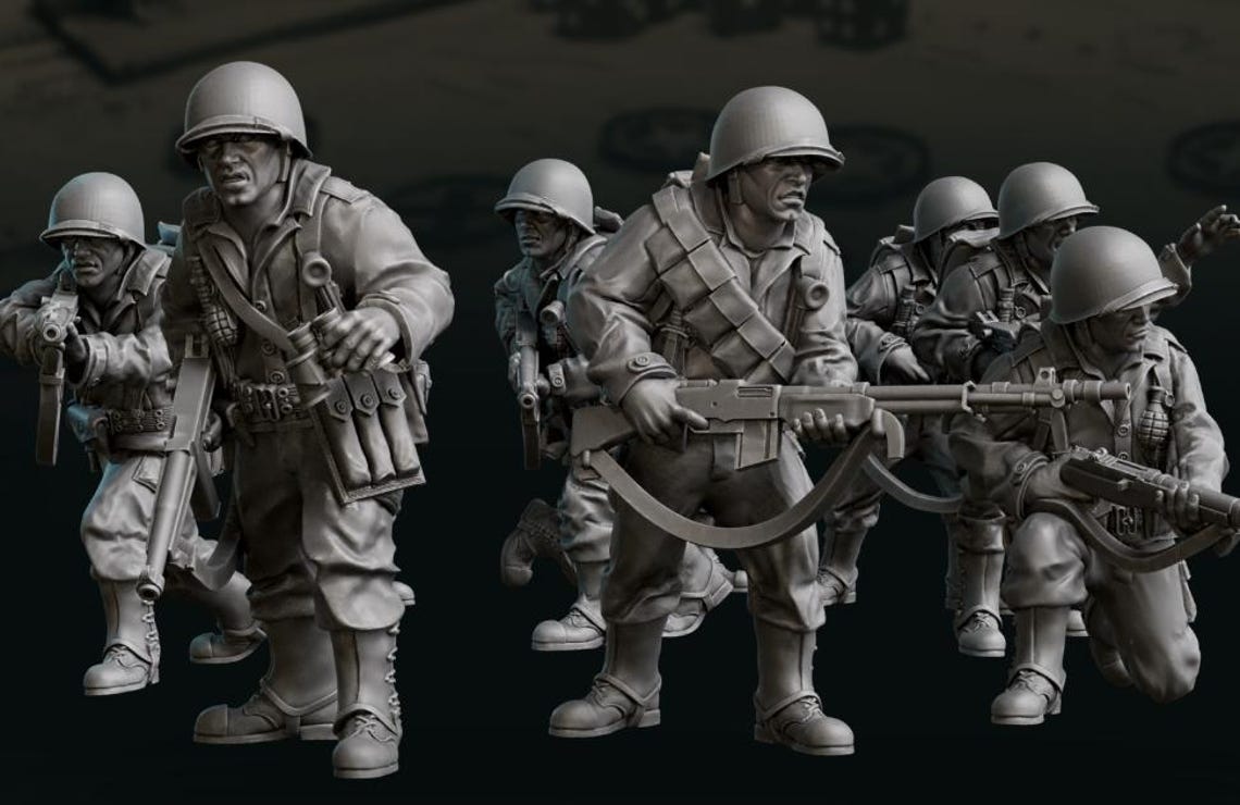 28mm WW2 US Rangers 1 - Etsy