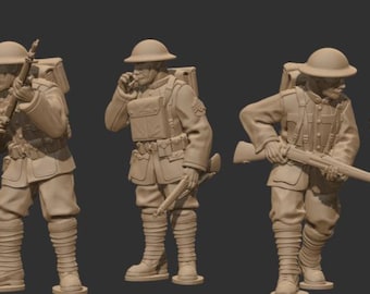 28mm WW1 American Riflemen Squad