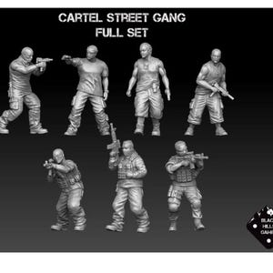 28mm Modern Cartel Street Gang Full Set |Miniature | Wargaming | 28mm | Modern