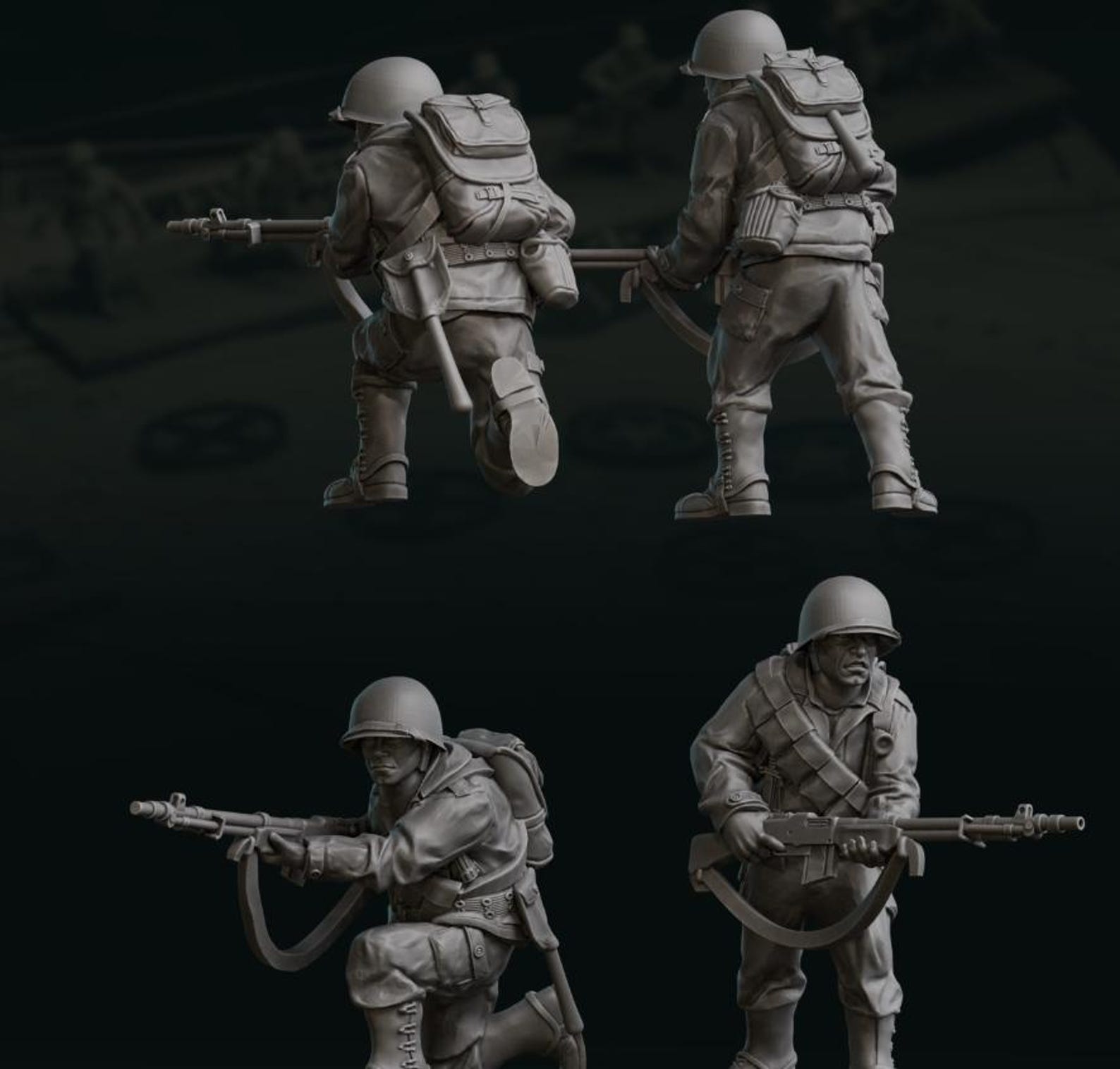 28mm WW2 US Rangers 1 - Etsy