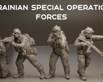 28mm Modern Ukrainian Special Forces |Miniature | Wargaming | 28mm | Modern