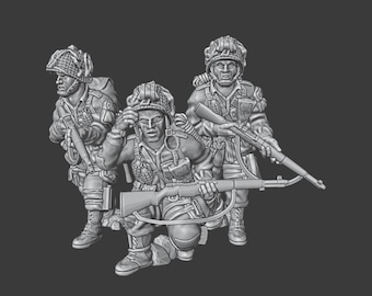 28mm WW2 US paratroopers Rifle Team 3