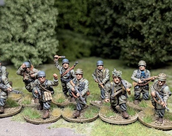 Kettenkrad Fallschirmjäger Tedesco WW2 28mm Non Dipinto - Per Bolt Action