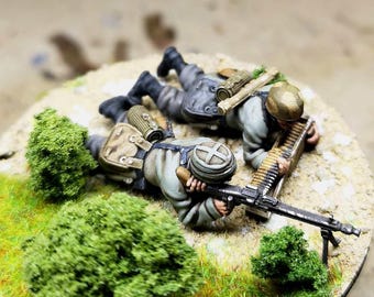 28mm German Fallschirmjager LMG 42 Team 3
